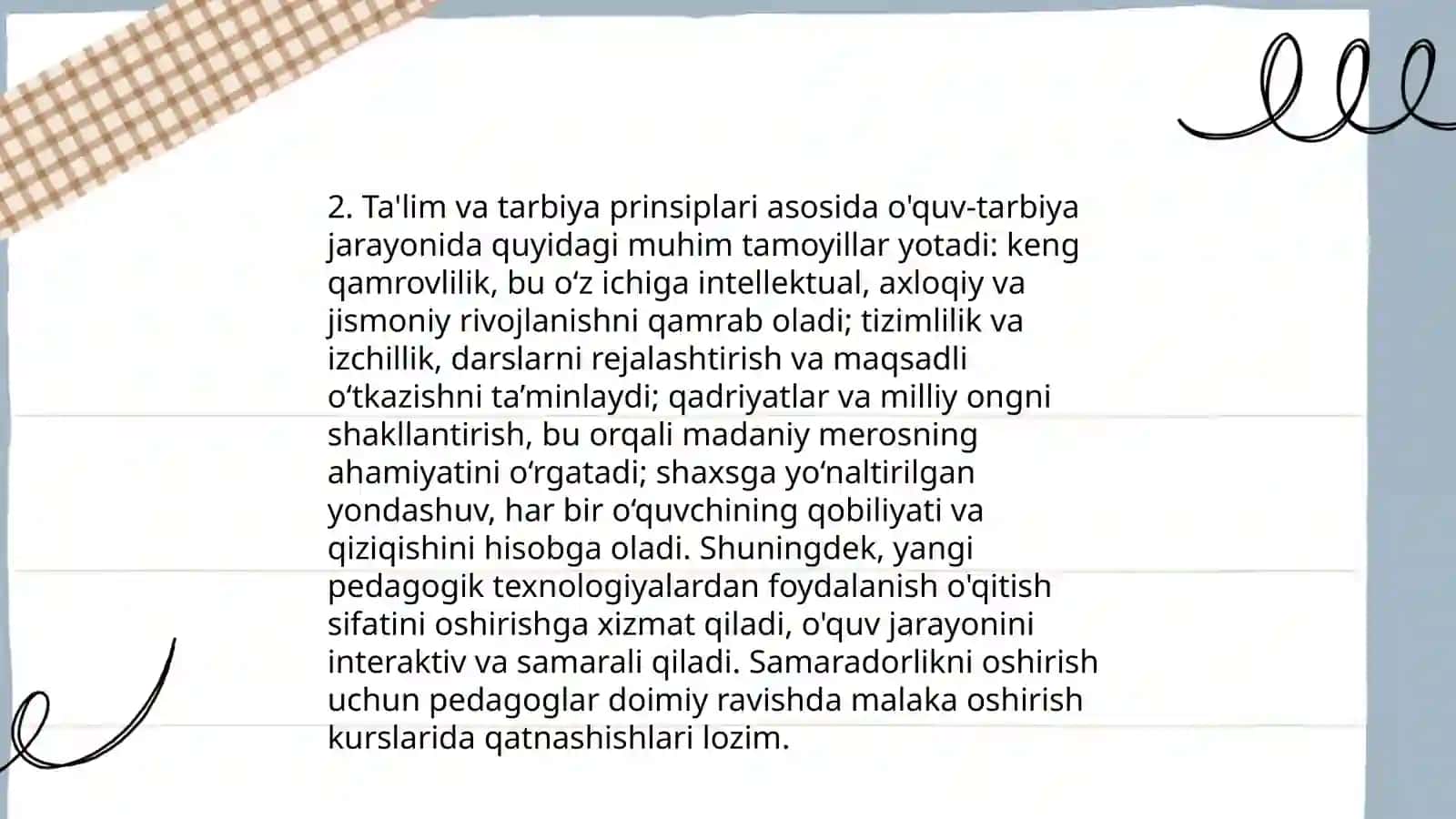 Pedagogika Nazaryasi Fan va Tamoili 4