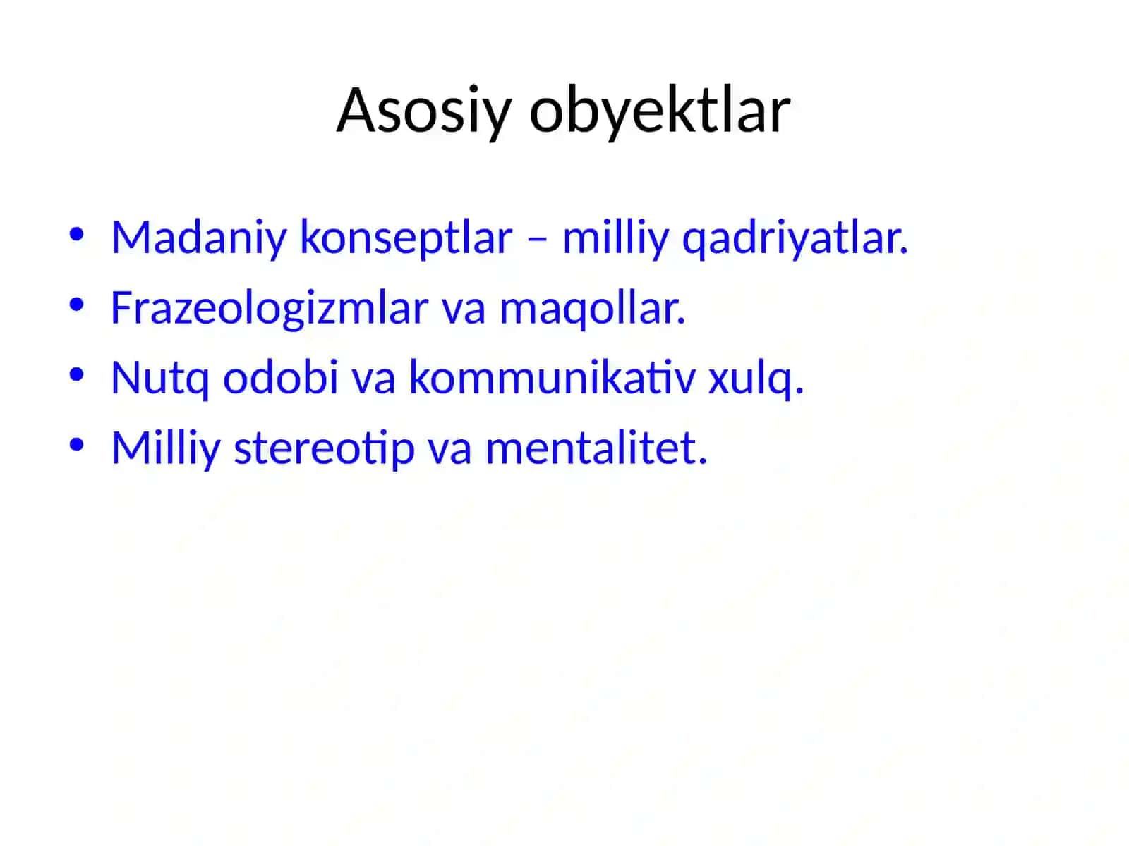 Lingvomadaniyatshunoslik va Etnolingvistika 4