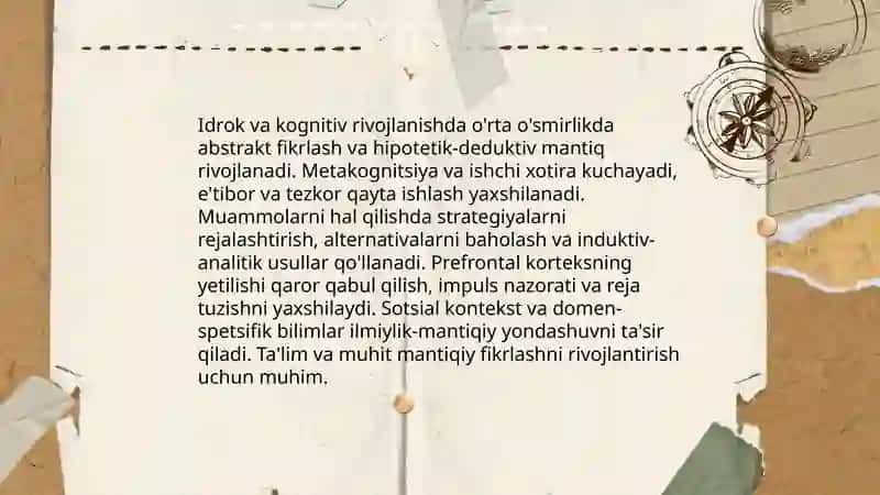 Ilk oʻspirinlik davri psixologiyasi 4