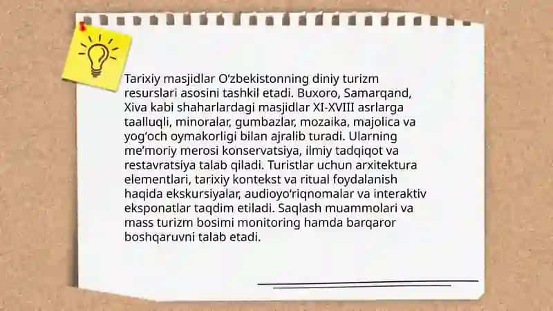 Diniy turizmning turistik resurslari 4