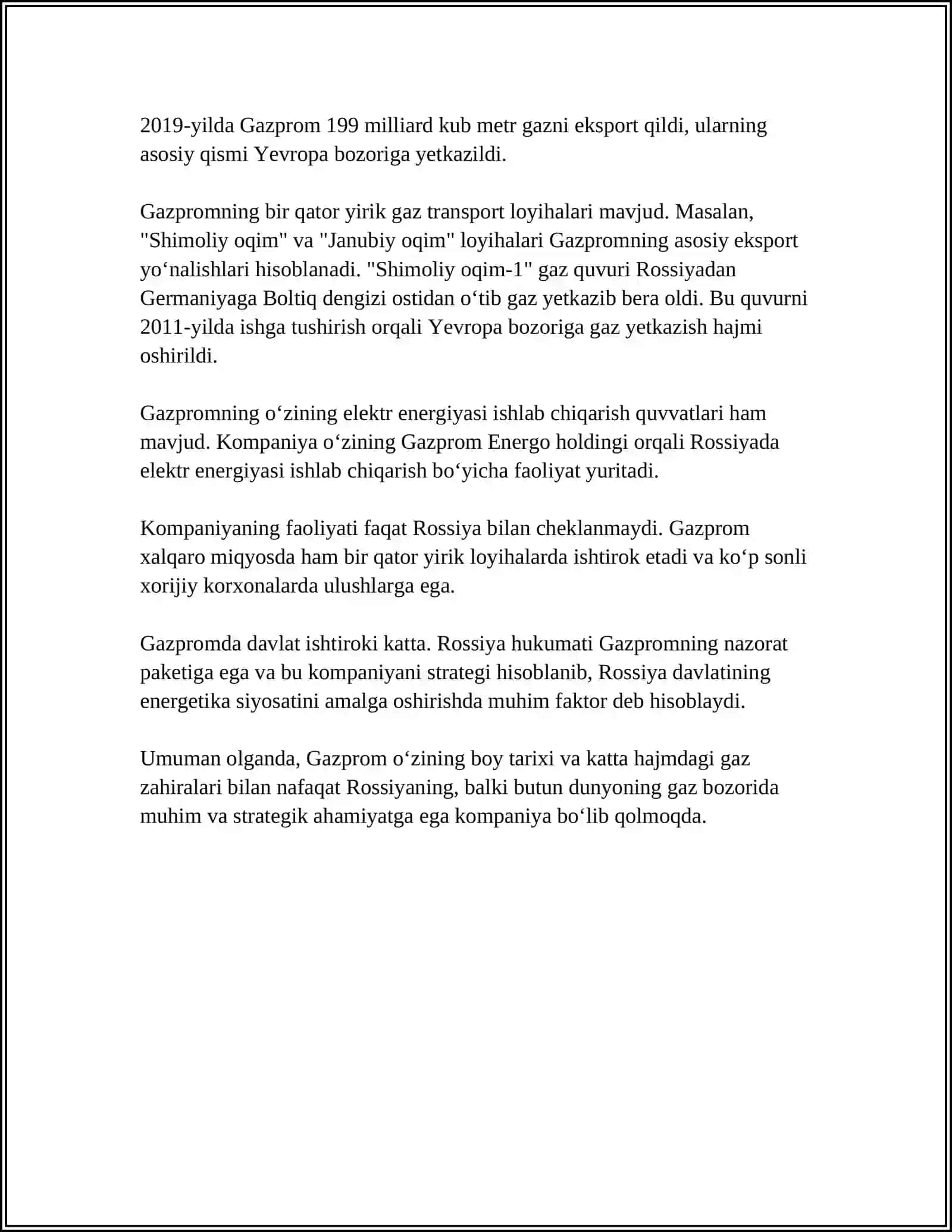 GAZPROM KORXONASI 4