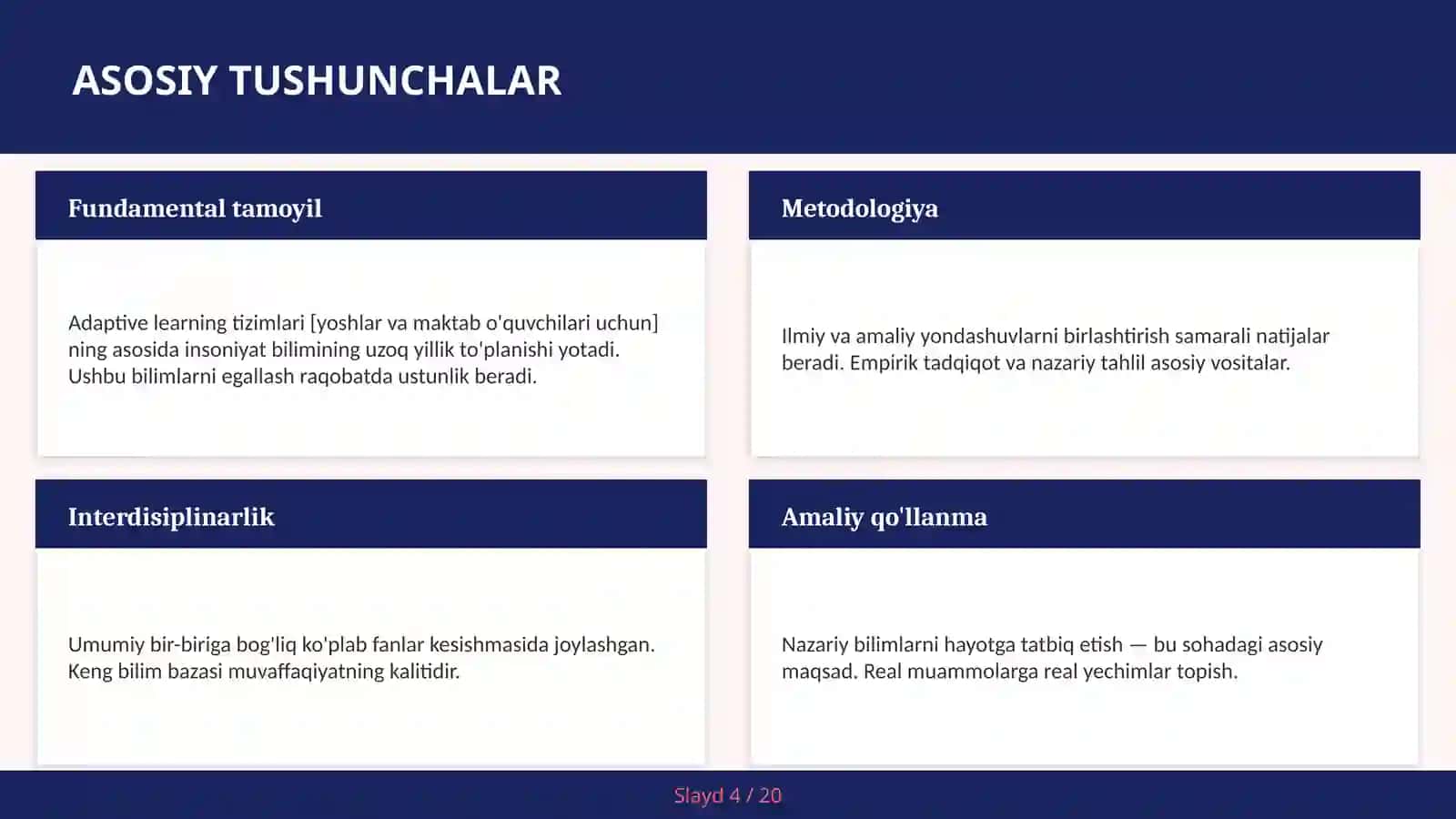Adaptive learning tizimlari [yoshlar va maktab o'quvchilari uchun] 4