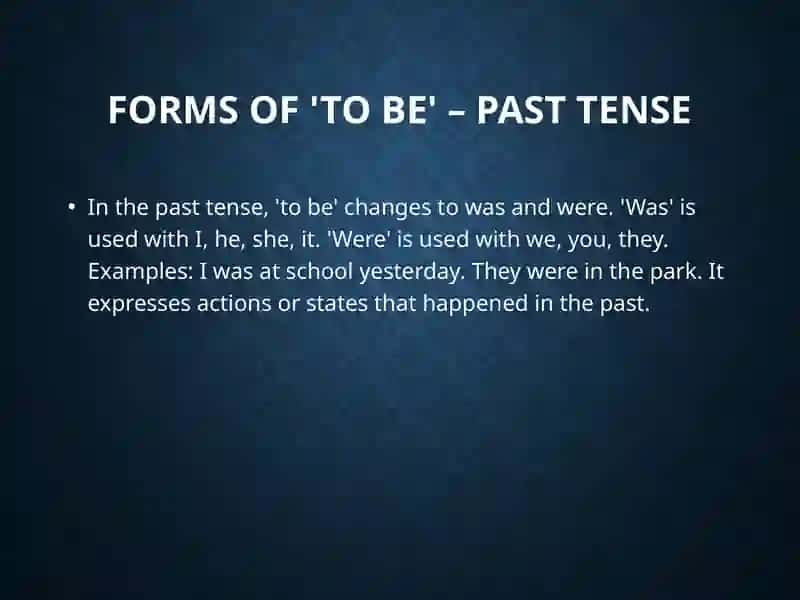 The Verb 'To Be' 4