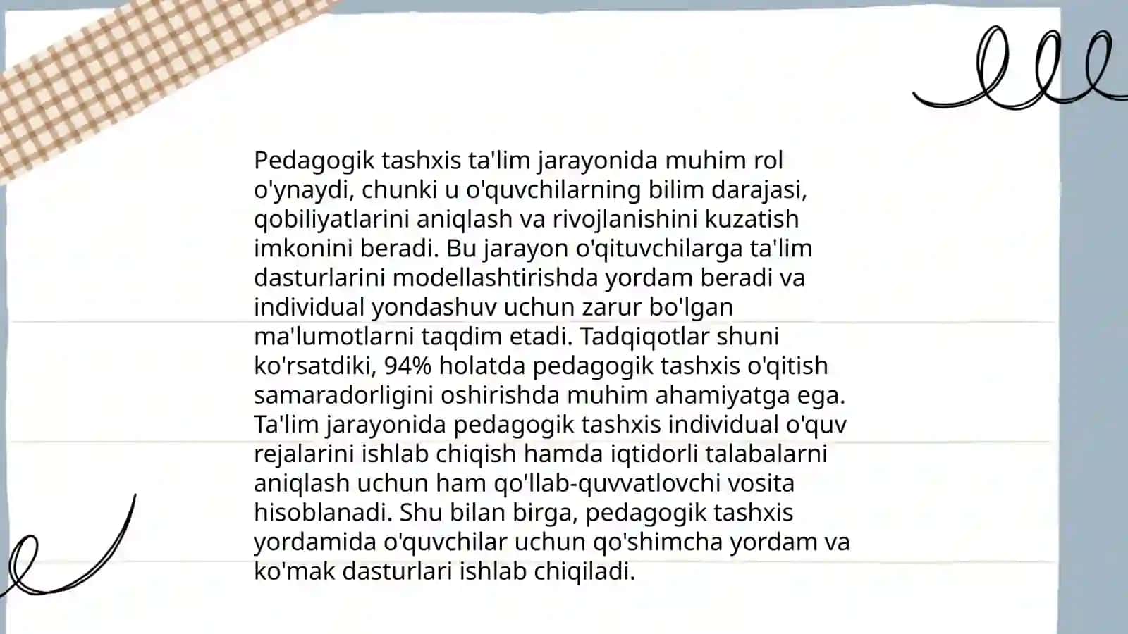 Pedagogik tashxisning ahamiyati 4