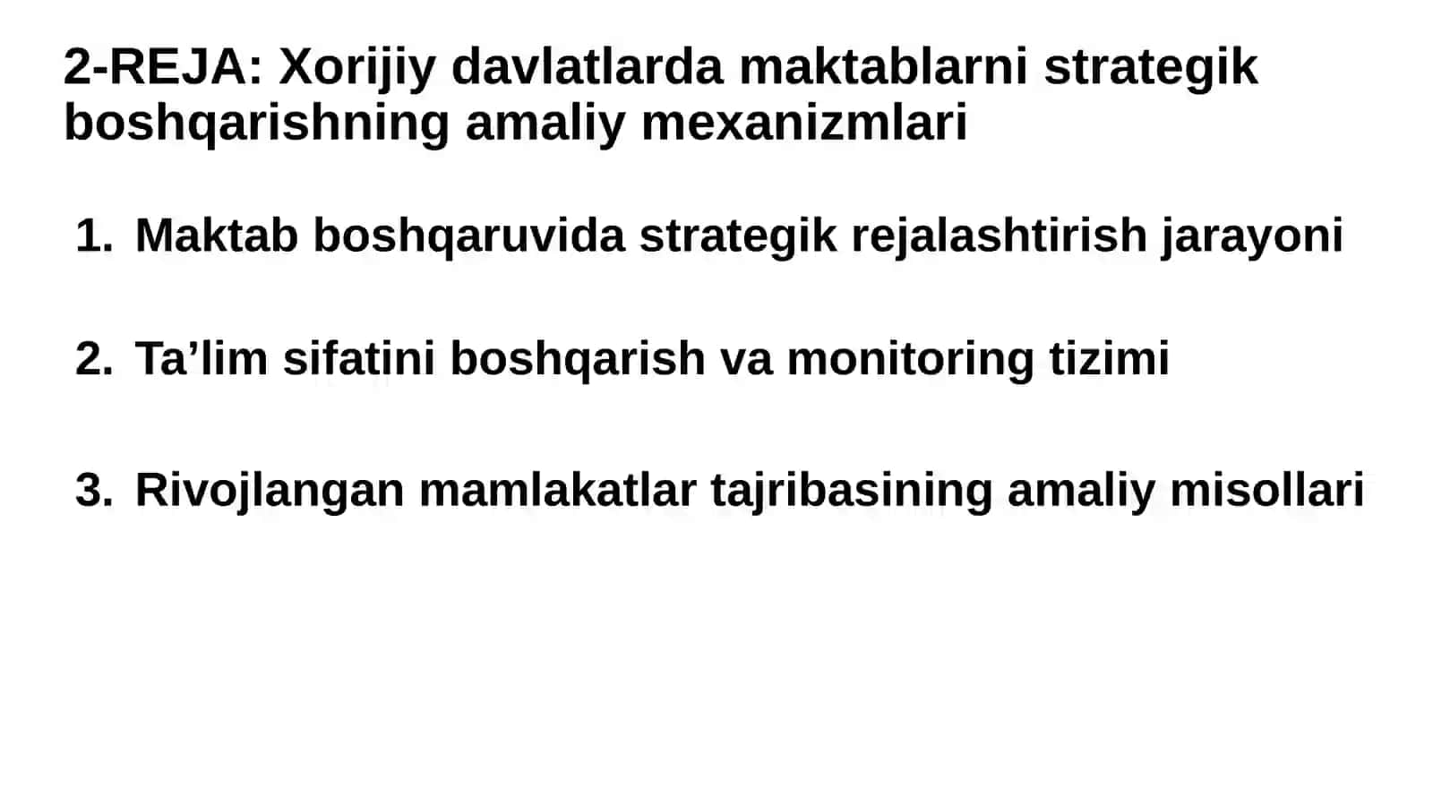 Ta’limni strategik boshqarish nazariyalari 4