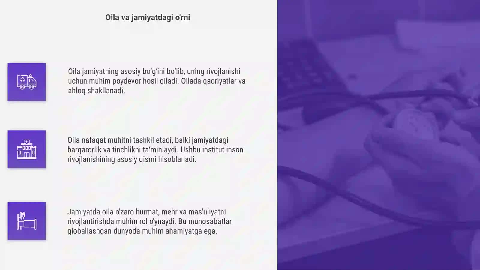 Oila jamiyatning asosiy boʼgʼini 4