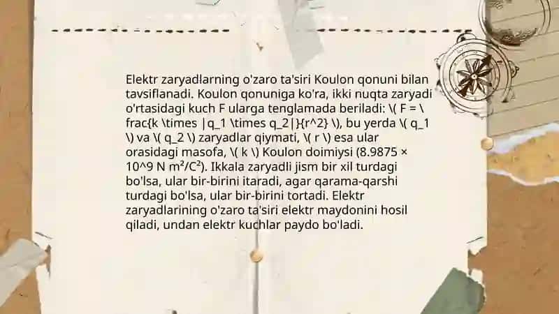 Mozli qonuni. Oje effekti. 4
