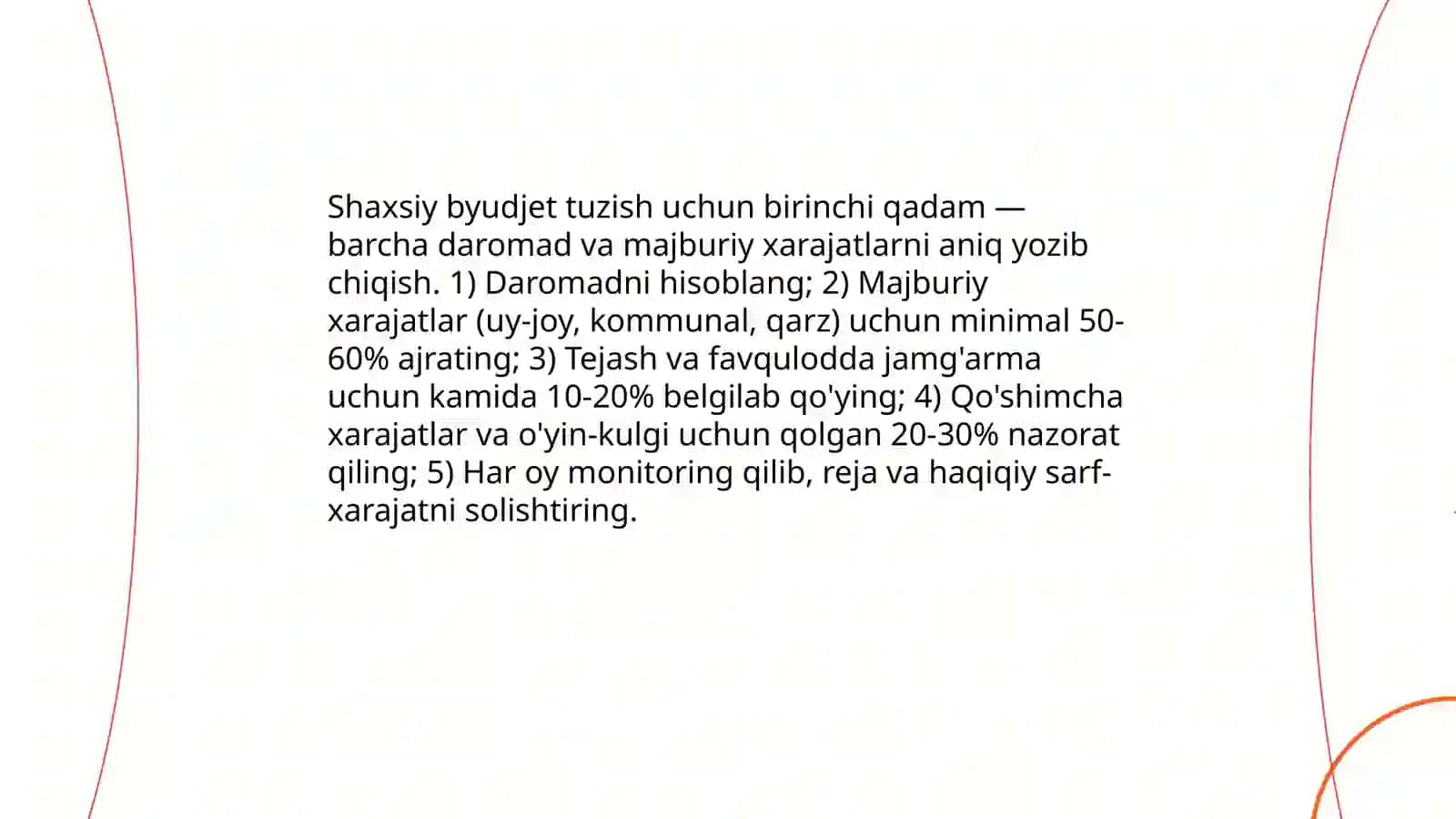 Tejamkorlik nima va uning ahamiyati 4
