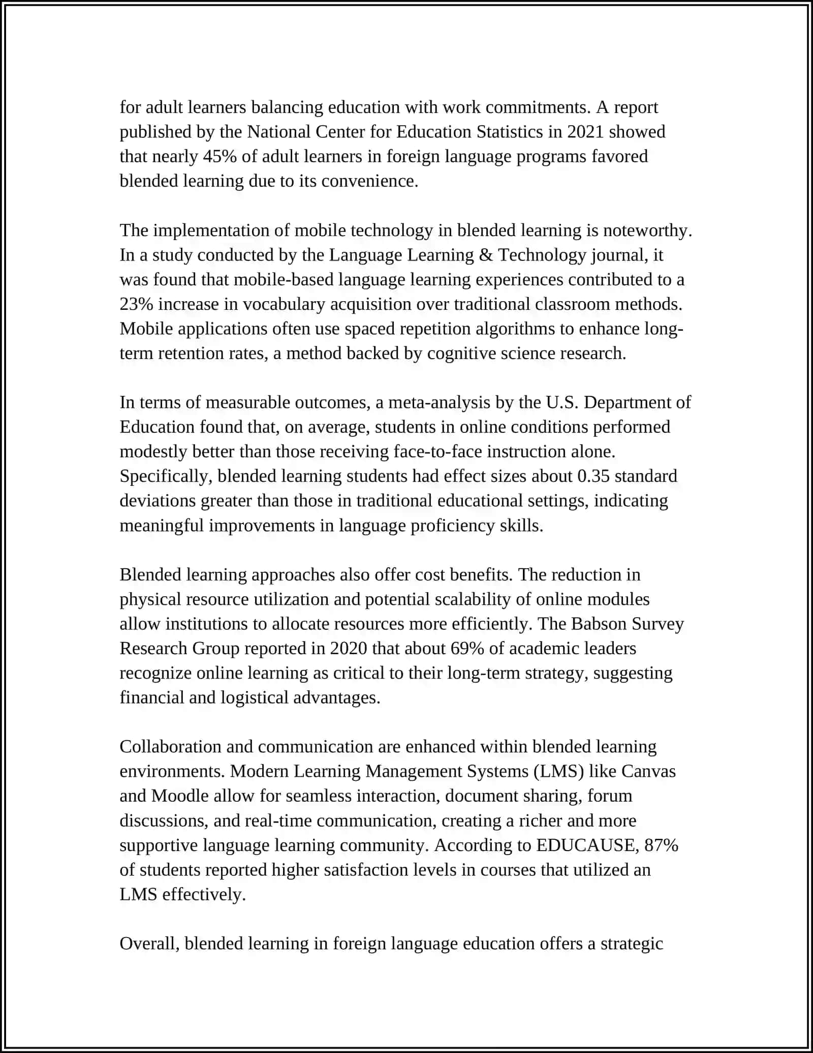 Blended Learning in Foreign Language Education 4
