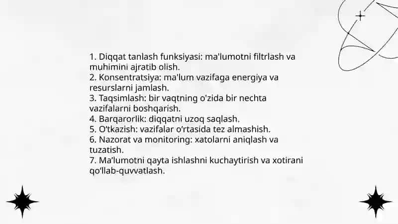 Diqqat haqida tushuncha 4