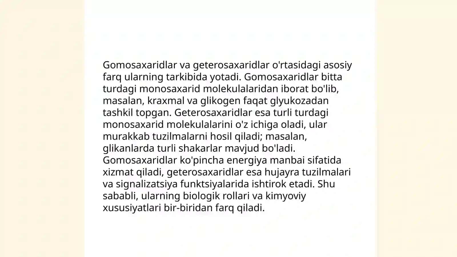 Disaxaridlarning molekulyar tuzilishi 4