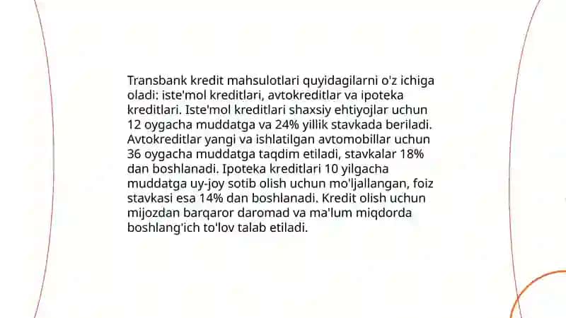 Transbank xizmatlari 4