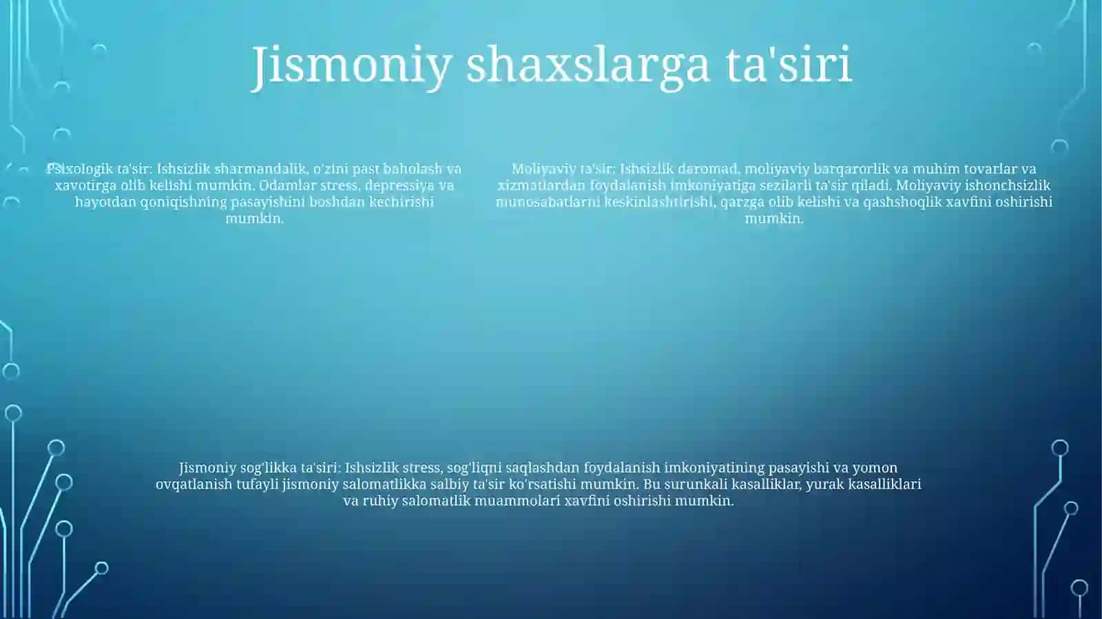 Ishsizlik 4