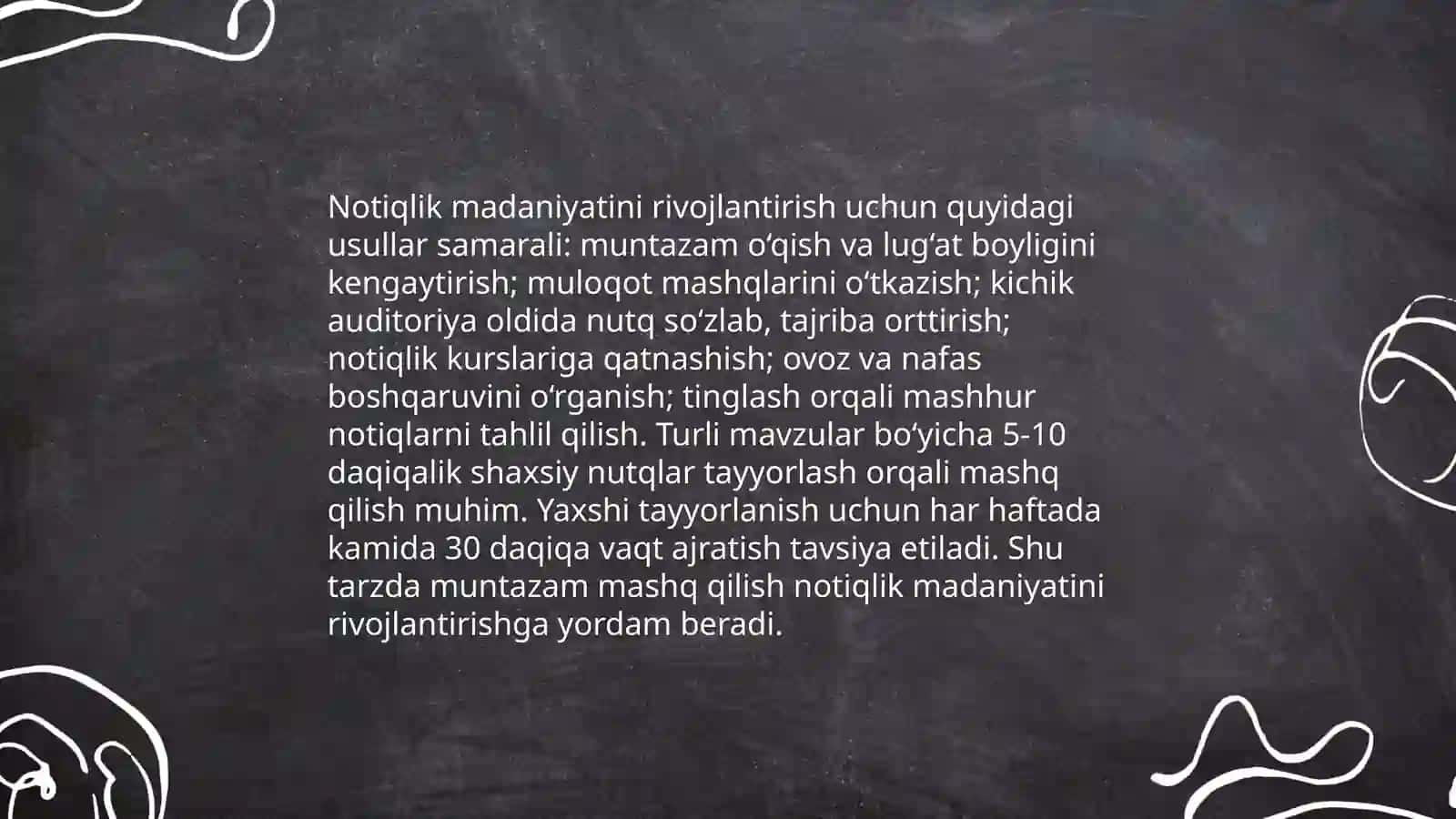 O'qituvchining nutq texnikasi: asosiy unsurlar 4