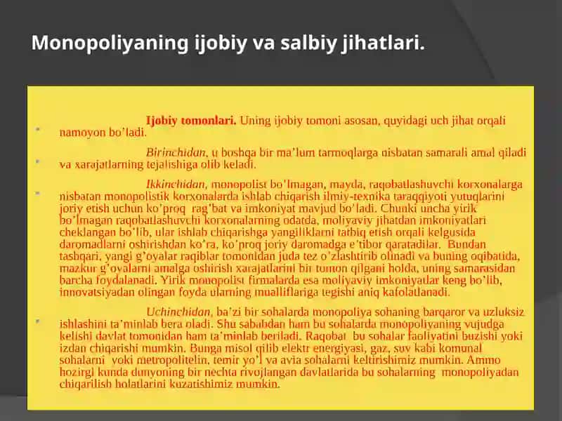monopolistik raqobatlashgan bozor muvozanati 4