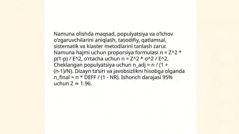 Sinov rejasi va strategiyasini ishlab chiqish 4