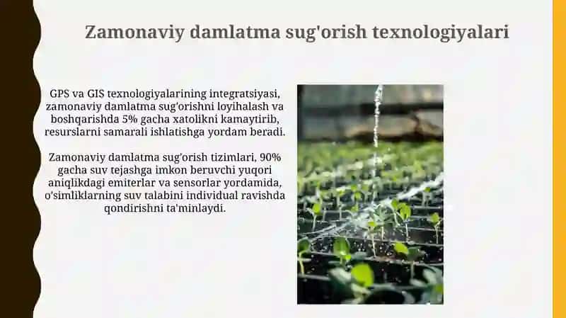 Tomchilab sug'orish texnologiyasi 4