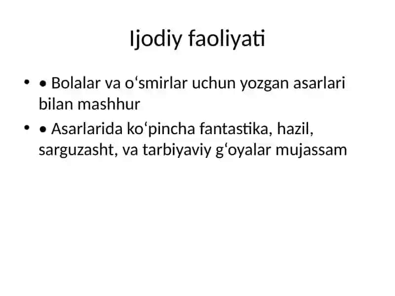 Xudoyberdi To‘xtaboyev: Hayoti va Ijodi 4