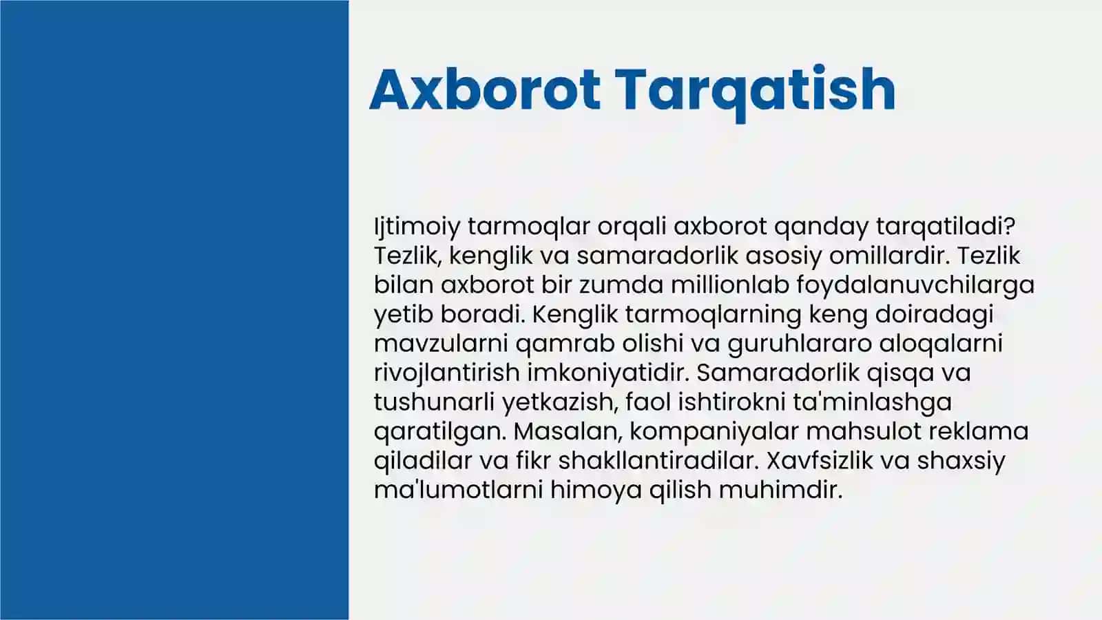 Ijtimoiy Tarmoqlar: Asosiy Funksiyalar 4
