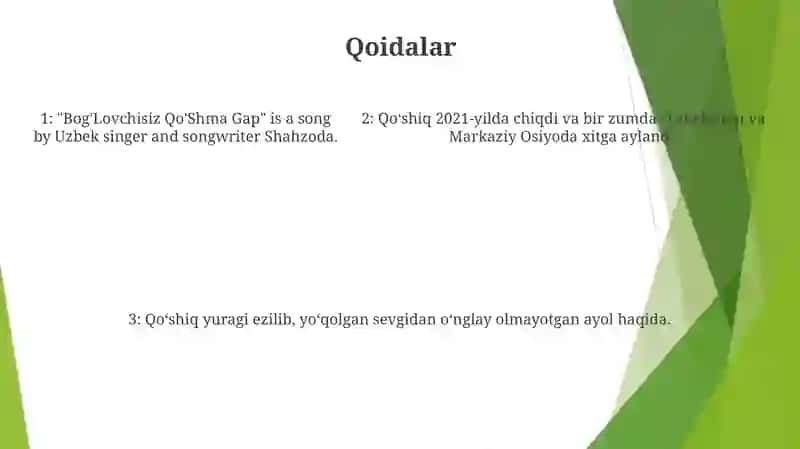 Bog'Lovchisiz Qo'Shma Gap 4