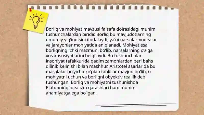 Borliq falsafasi 4