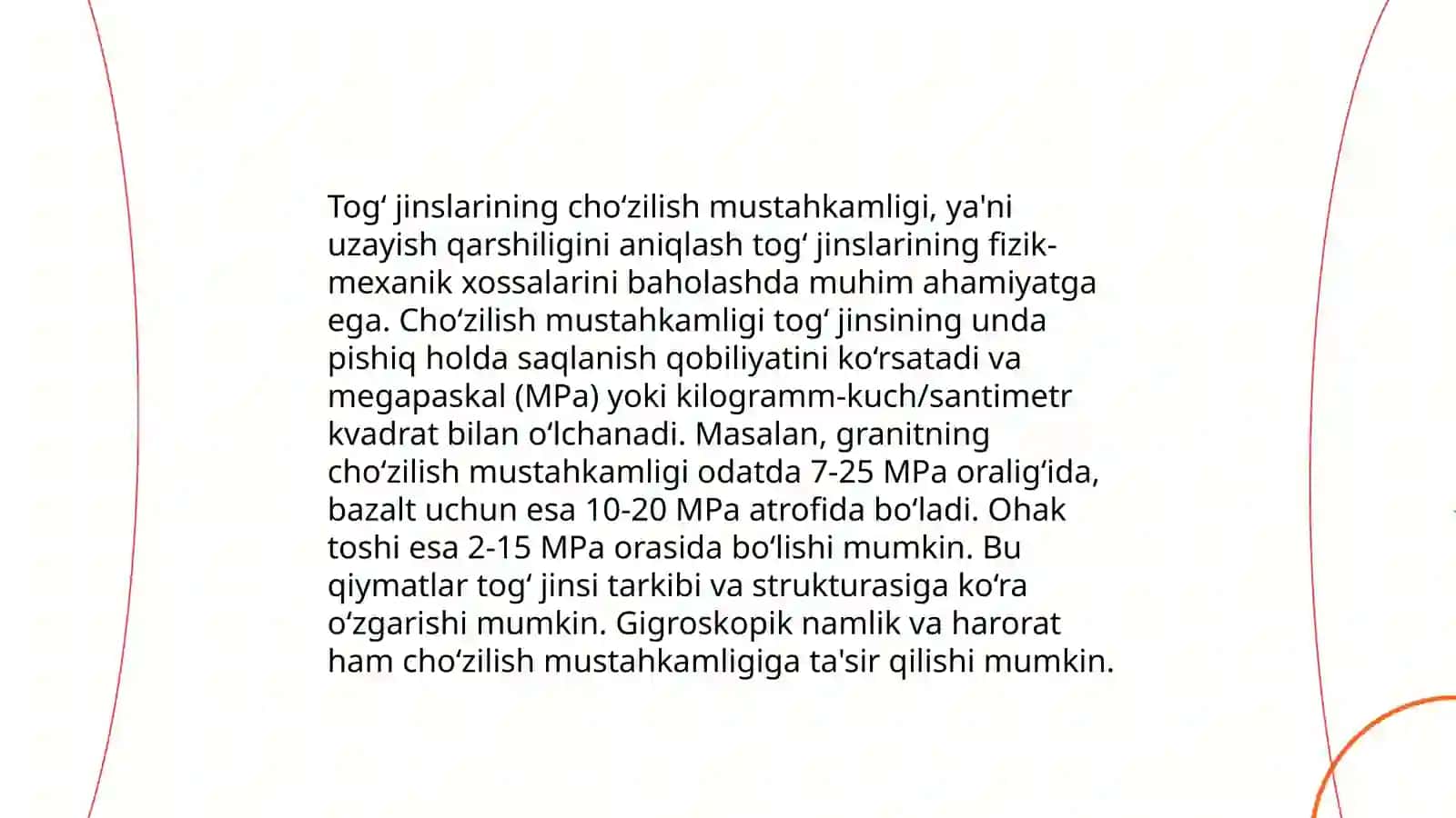 Tog‘ jinslarini mexanik xususiyatlari 4