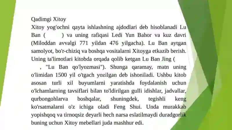 Yog’ochga qo’lda ishlov berish 4