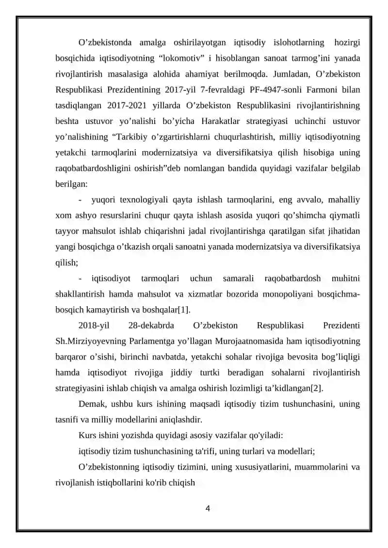 Iqtisodiy tizimlarning turli modellari 4