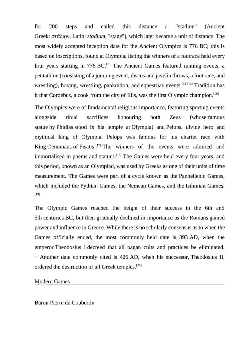 THE HISTORY OF OLYMPIC GAMES 4