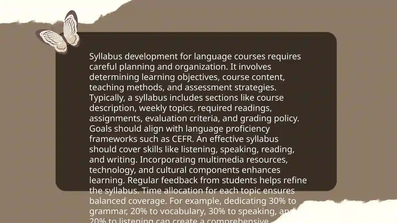 Foreign Language Teaching Process Planning 4