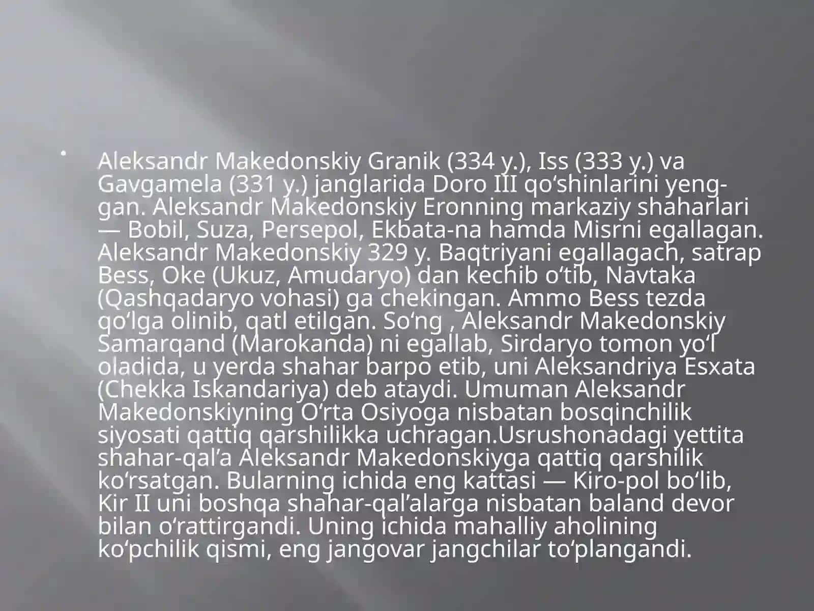 Aleksandr Makedonskiy saltanati 4