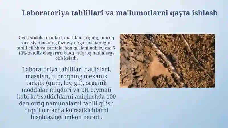 Tuproq xaritasini chizish metodlari 4
