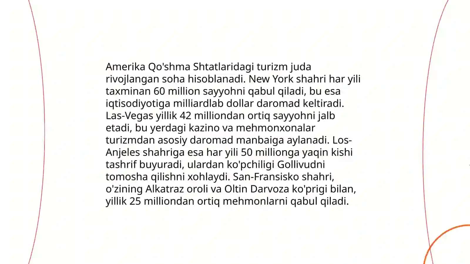 AMERIKANI 2024-YILDAGI TURIZM SALOHIYATI 4
