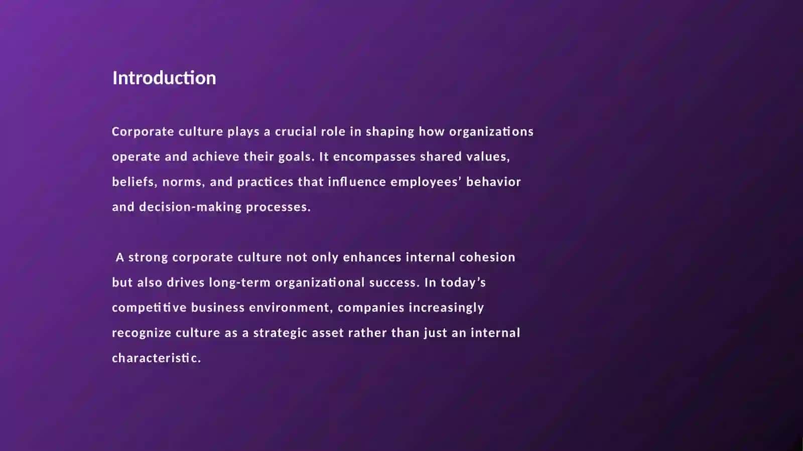 THE ROLE OF CORPORATE CULTURE IN ORGANIZATIONAL SUCCESS 4