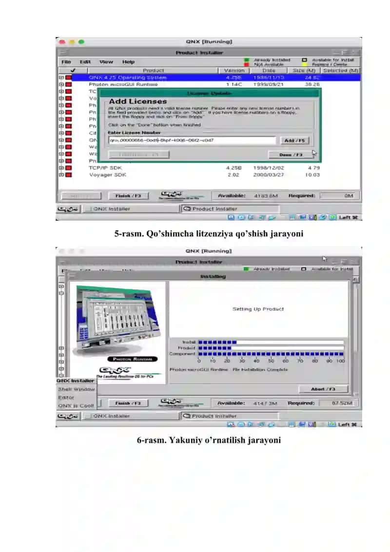 QNX operatsiyon tizimi 4