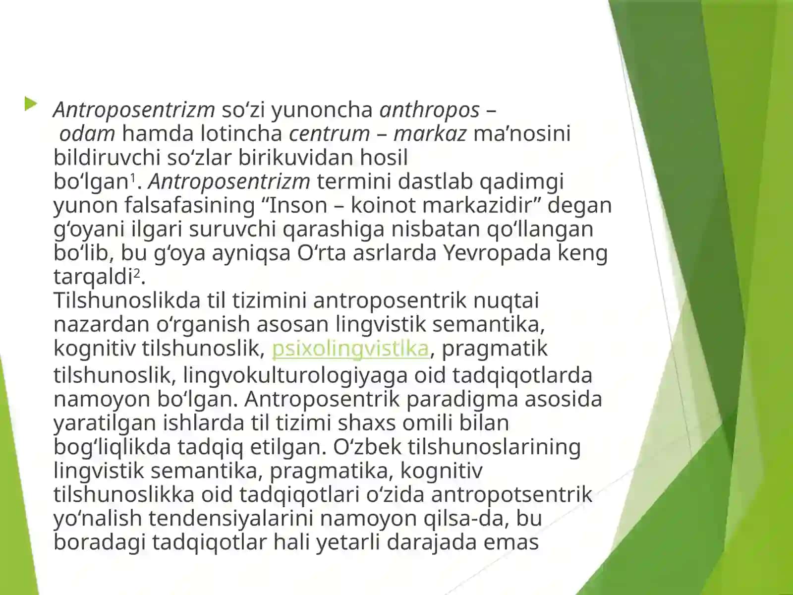 Antropsentrik til va nutq munosabati 4