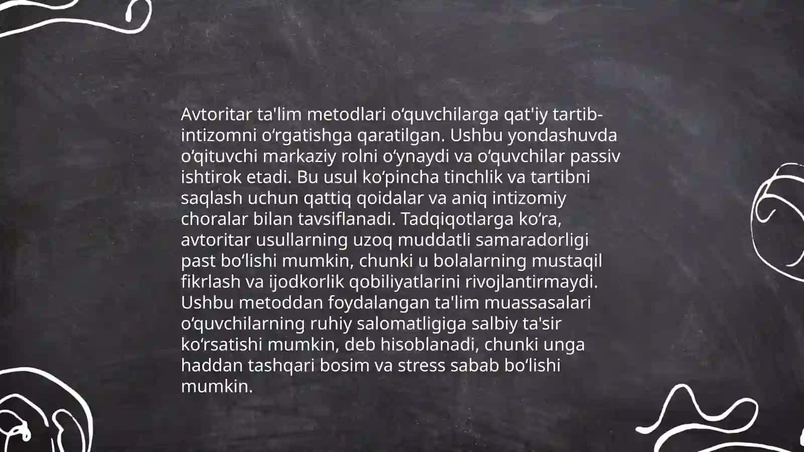 Avtoritar boshqaruv uslubi 4