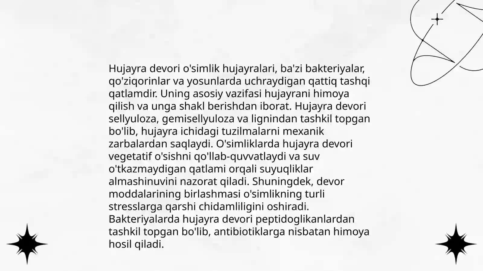 Hujayra tuzilishi 4