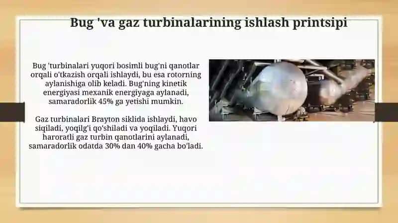 Turbinalarning turlari va tuzilishi 4