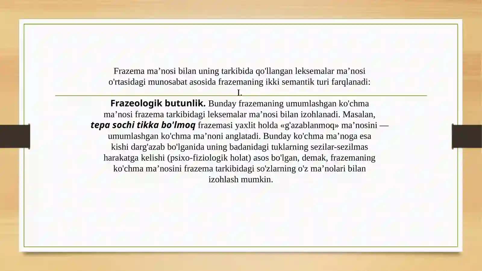 Frazeologik monosemiya va polisemiya 4