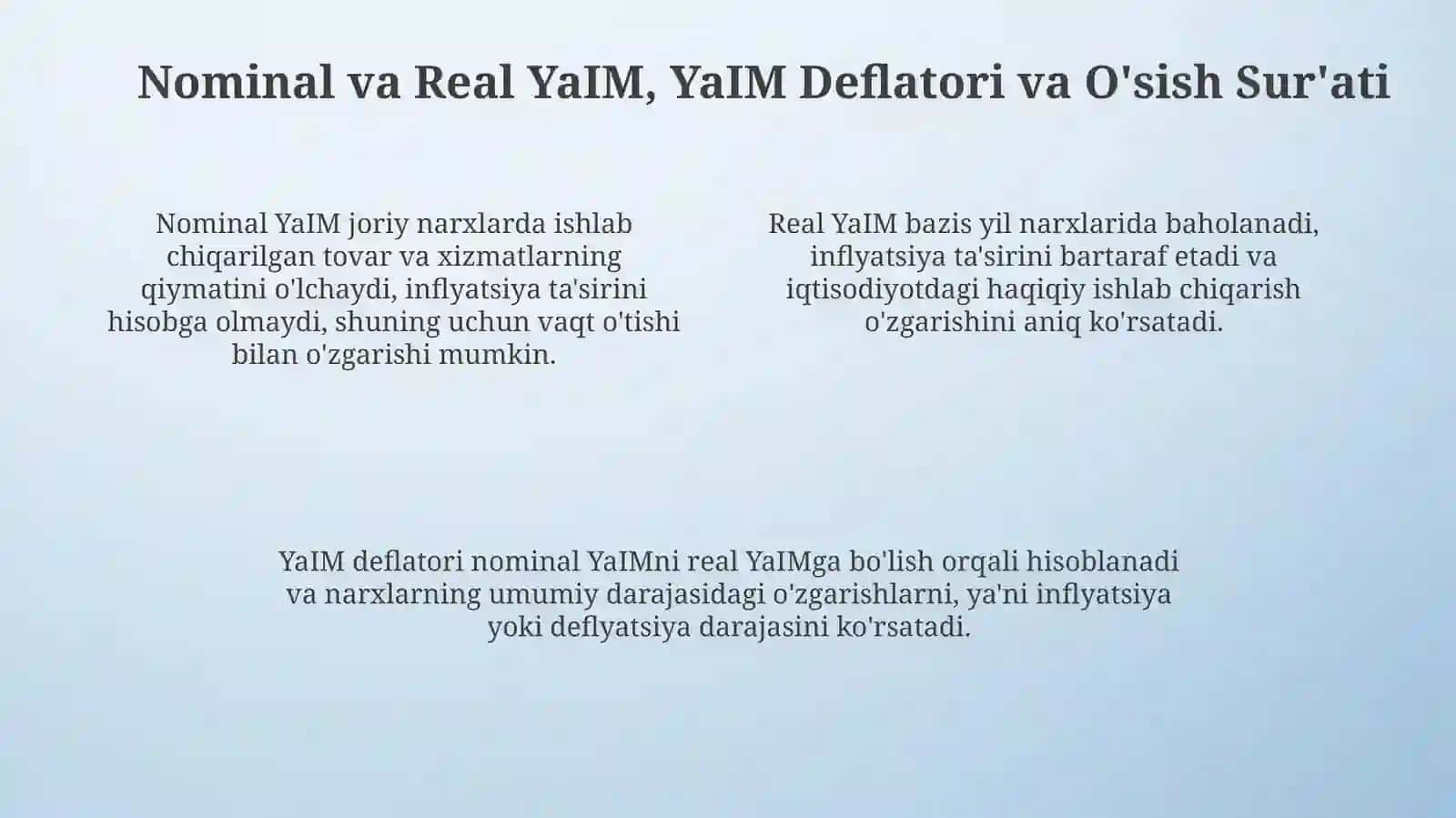 YaIM: Ta'rif, Ahamiyat va Hisoblash Usullari 4
