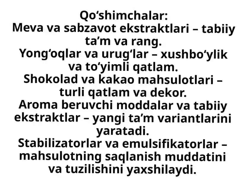 Qandolat mahsulotlari ishlab chiqarish 4