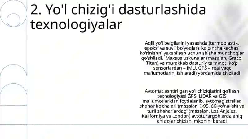 Yo'l chiziqlari 4