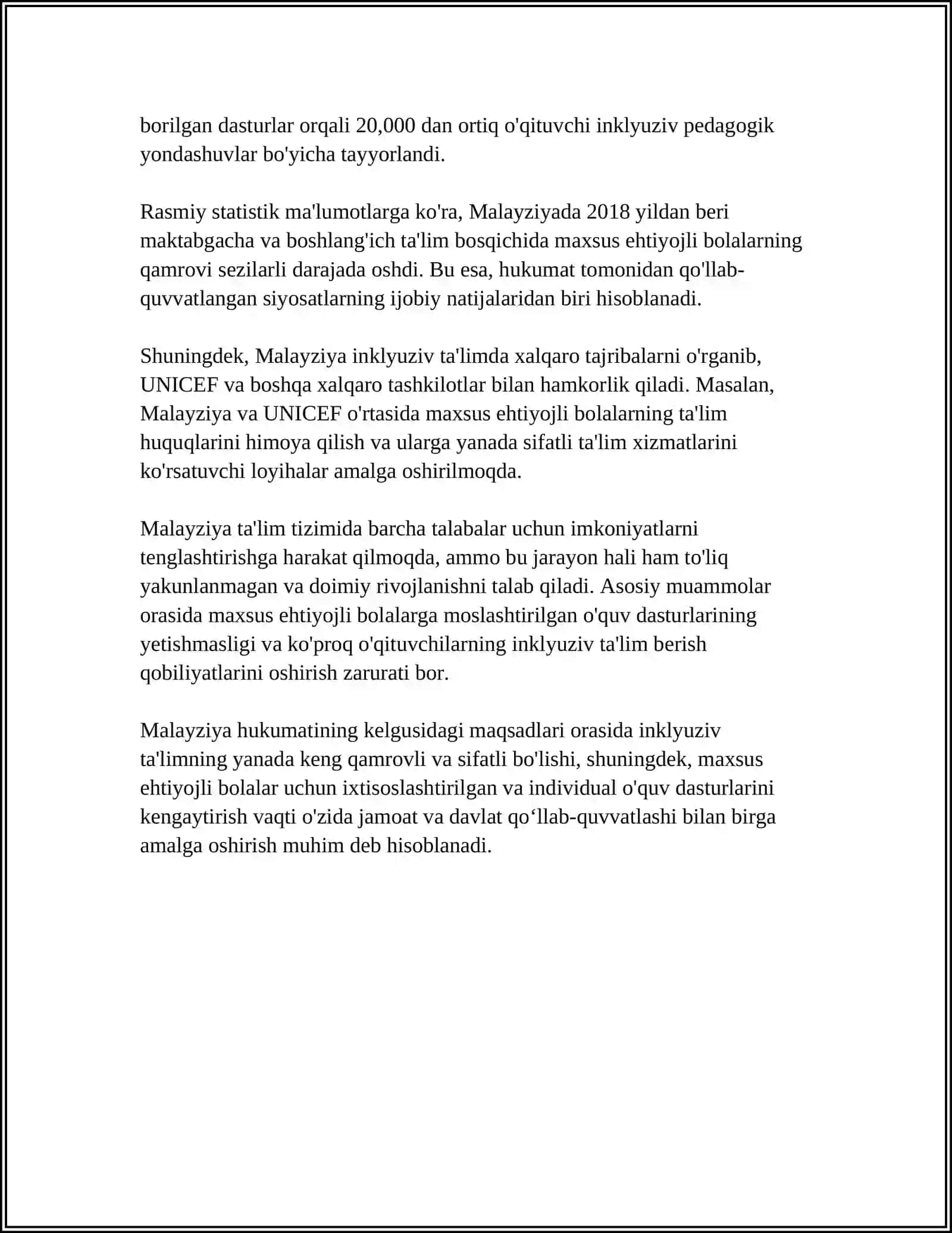 MALAYZIYANING INKLYUZIV TAʼLIM TIZIMI 4