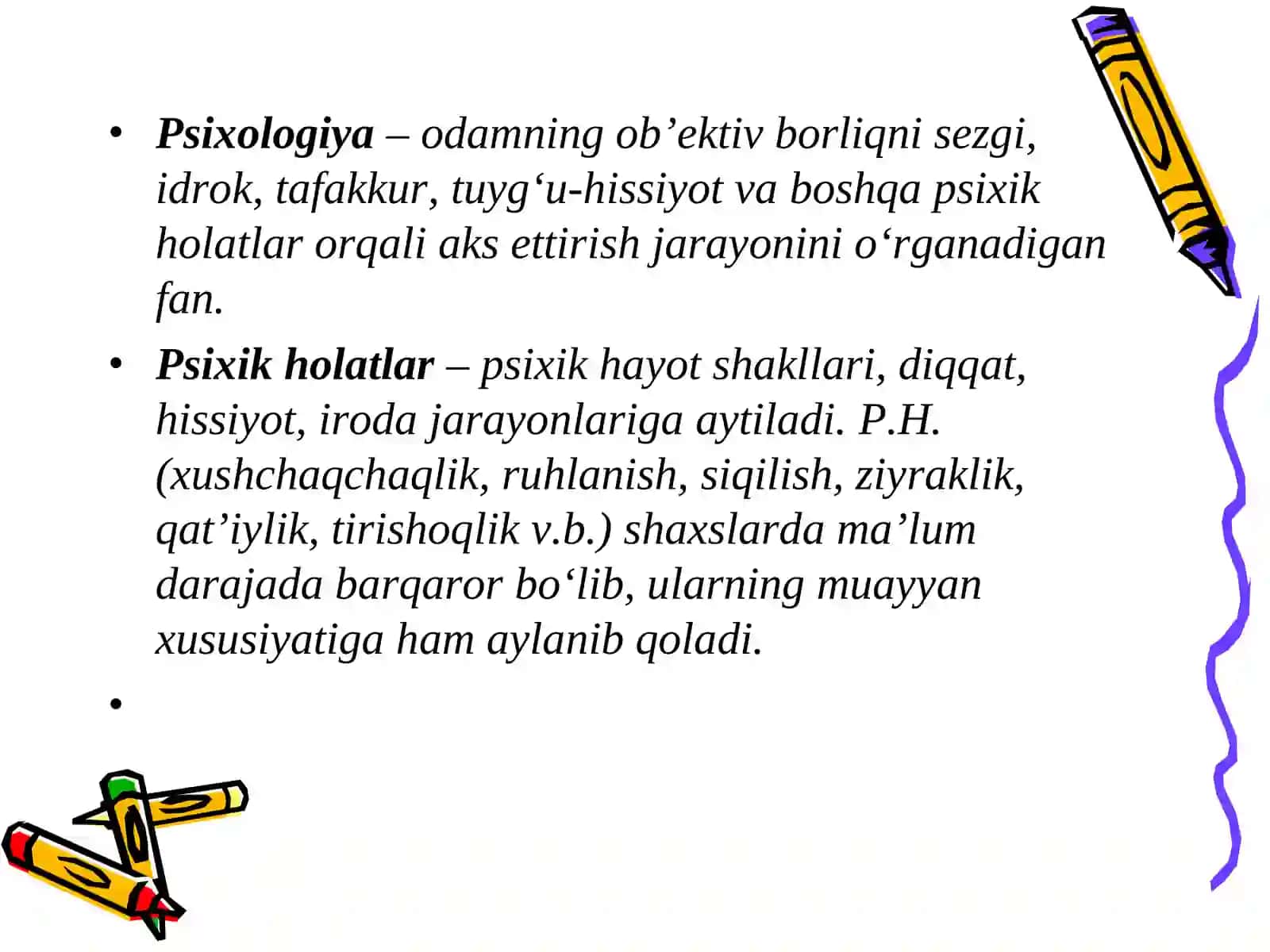 I.MОДУЛ.PSIXOLOGIYA PREDMETI1 4