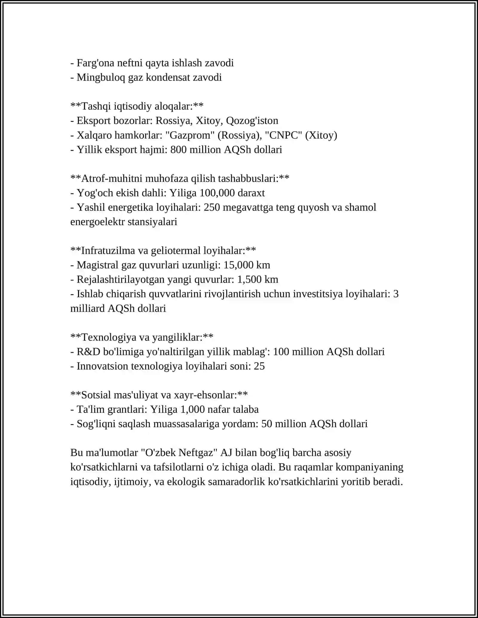 O'zbek Neftgaz AJ 4