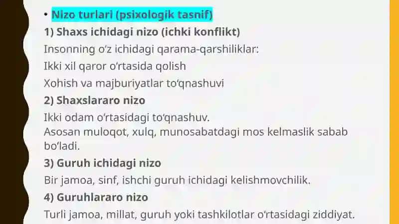 Nizolar Psixologiyasi 4