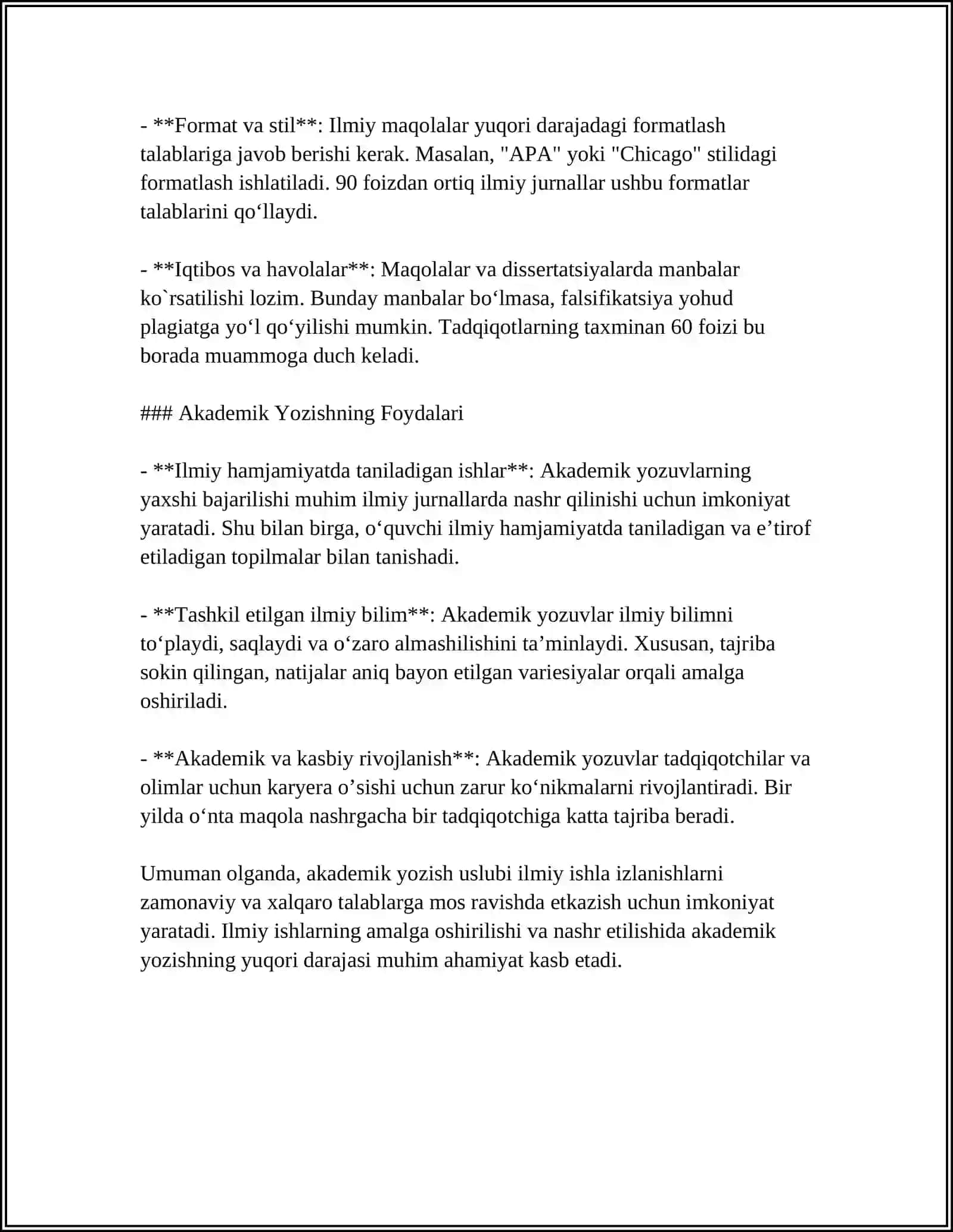 AKADEMIK YOZISH 4