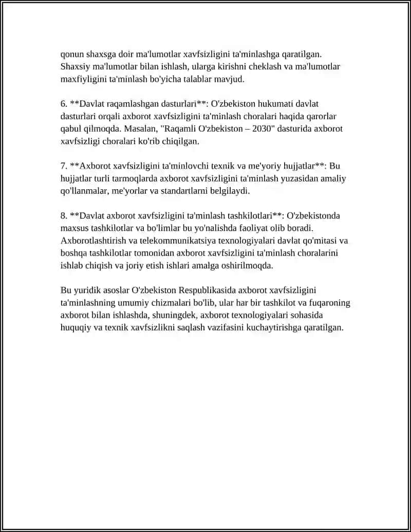 AXBOROT XAFSIZLIGINI TA'MINLASH USULLARI 4