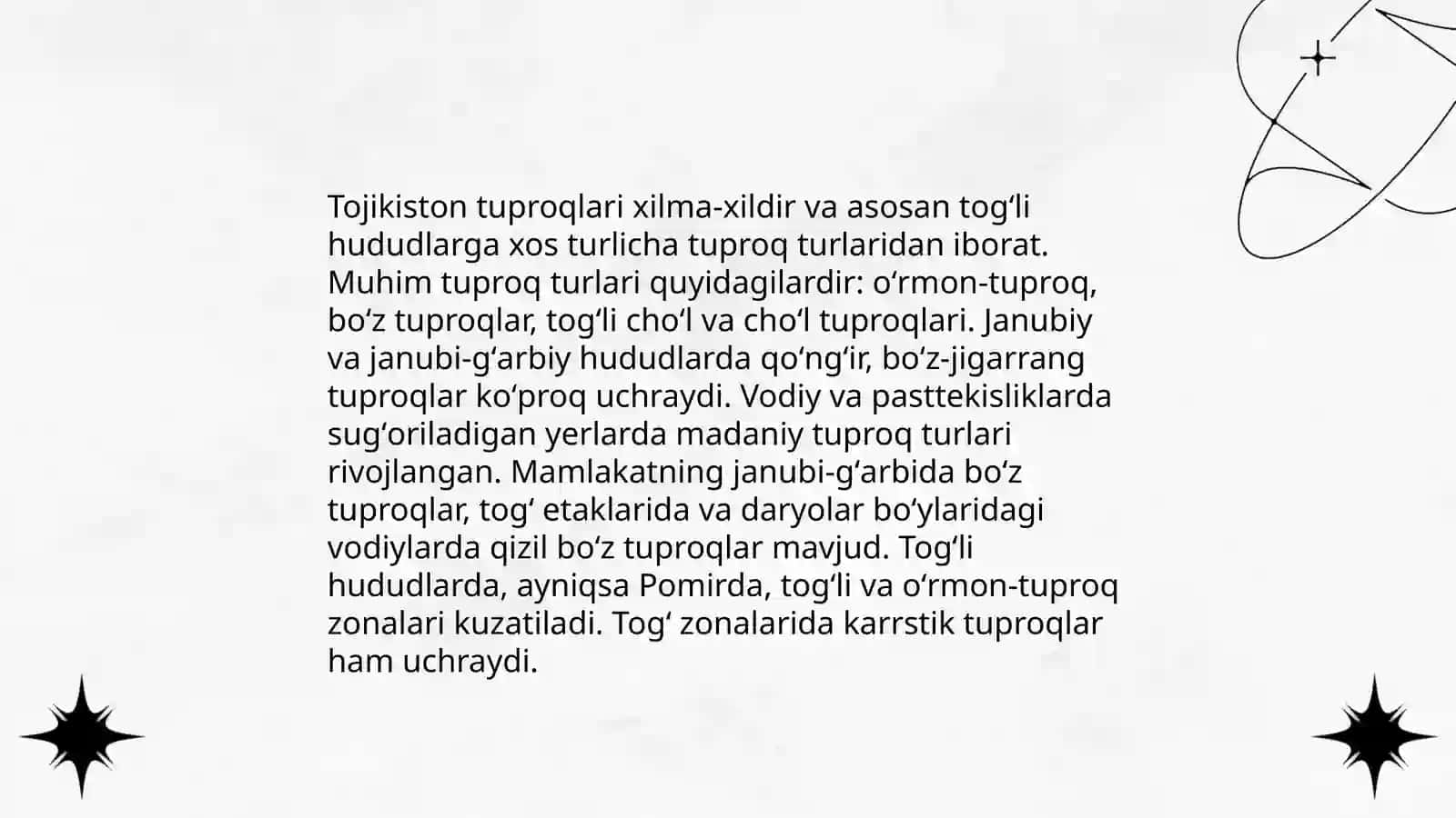 Tojikiston tuproqlari 4